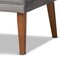 Baxton Studio Dining Nook, 47.25 W, 27.75 H, Wood, Grey/Walnut Brown 214-11698-11699-9305-ZORO - alternate 8